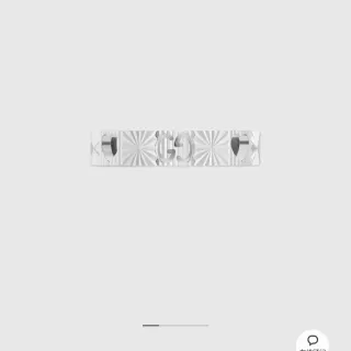 Gucci Icon Series 18K White Gold Heart Ring