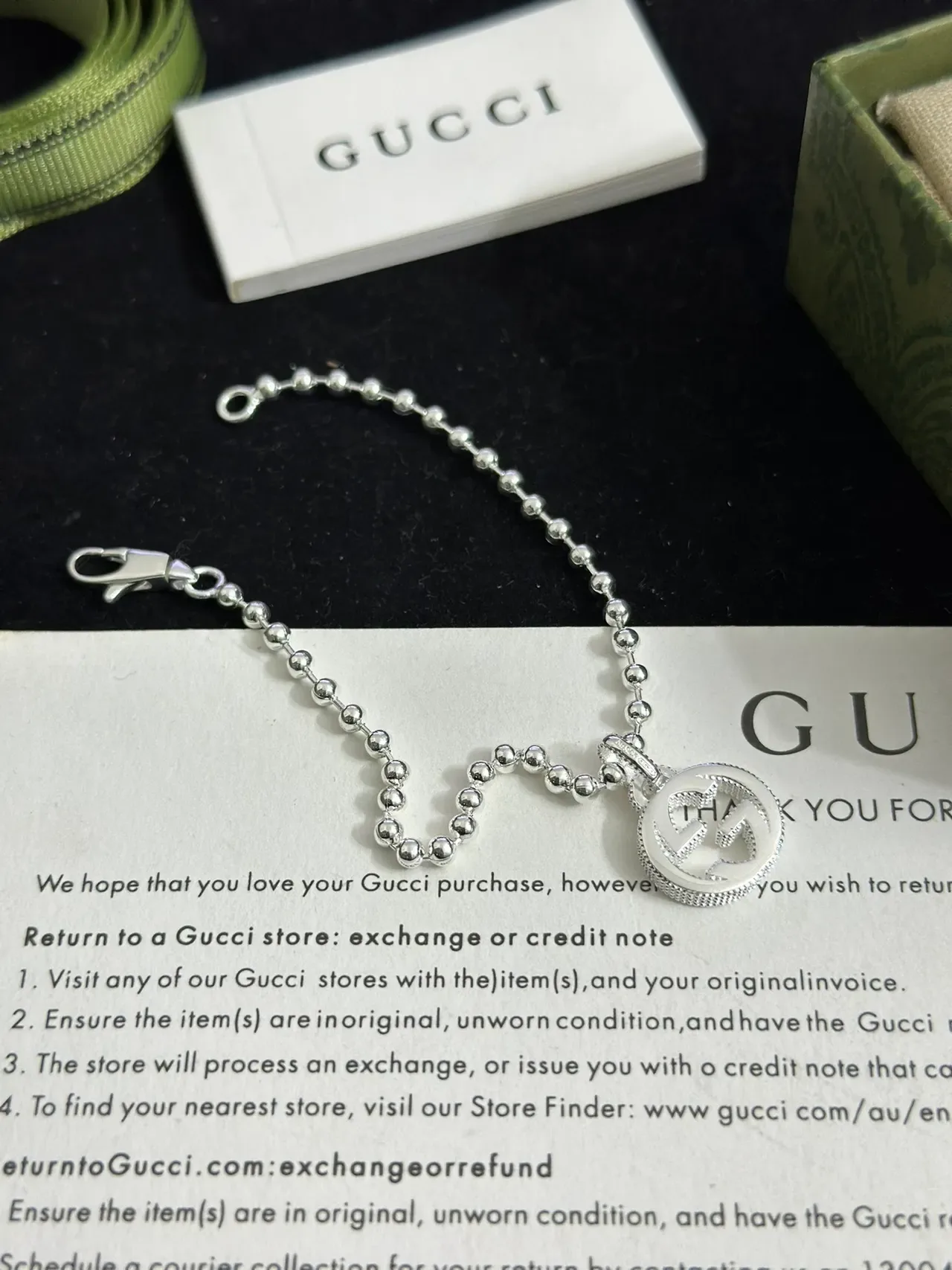 Gucci Interlocking G Pendant Ball Chain Necklace 2