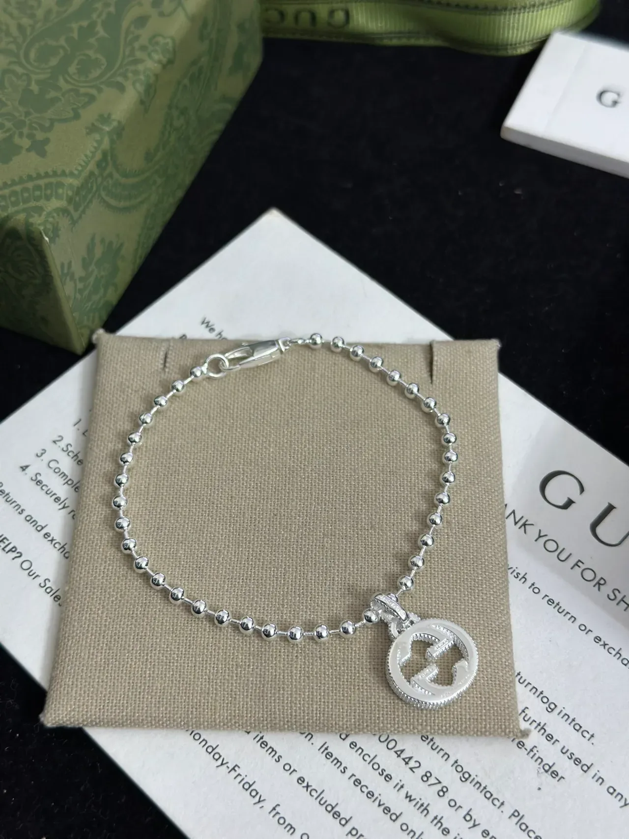 Gucci Interlocking G Pendant Ball Chain Necklace 8