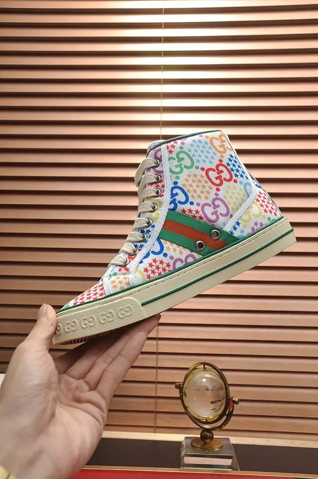 Gucci 多色米色 高帮帆布 生活方式运动鞋 7