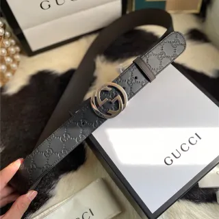 Gucci Ophidia Embossed GG Monogram Leather Belt