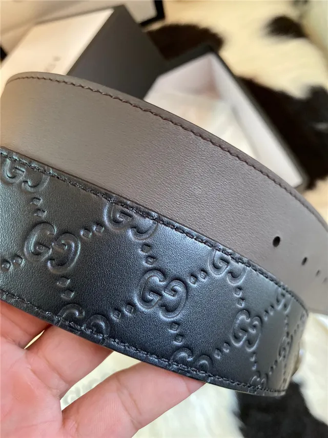 Gucci Ophidia Embossed GG Monogram Leather Belt 7