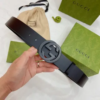 Gucci Ophidia GG Black Leather Belt