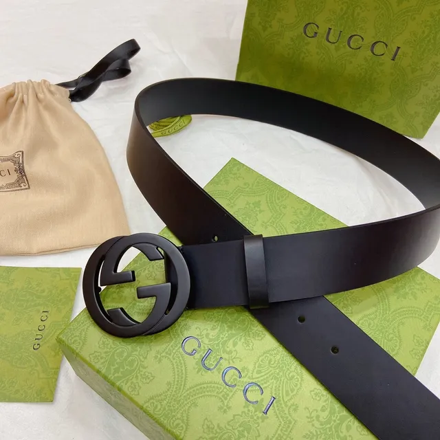 Gucci Ophidia GG Black Leather Belt 2