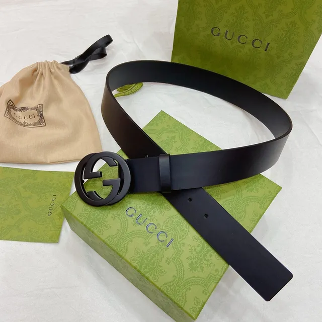 Gucci Ophidia GG Black Leather Belt 3