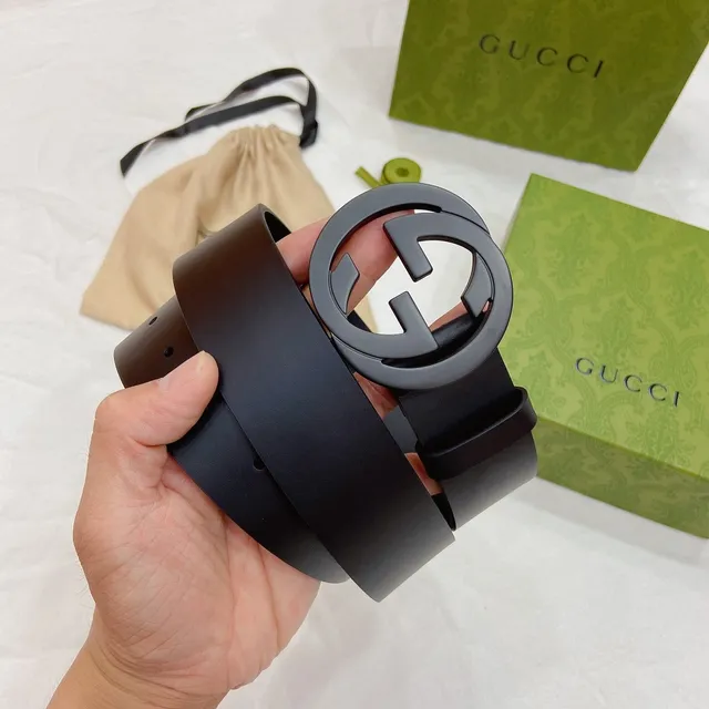 Gucci Ophidia GG Black Leather Belt 4