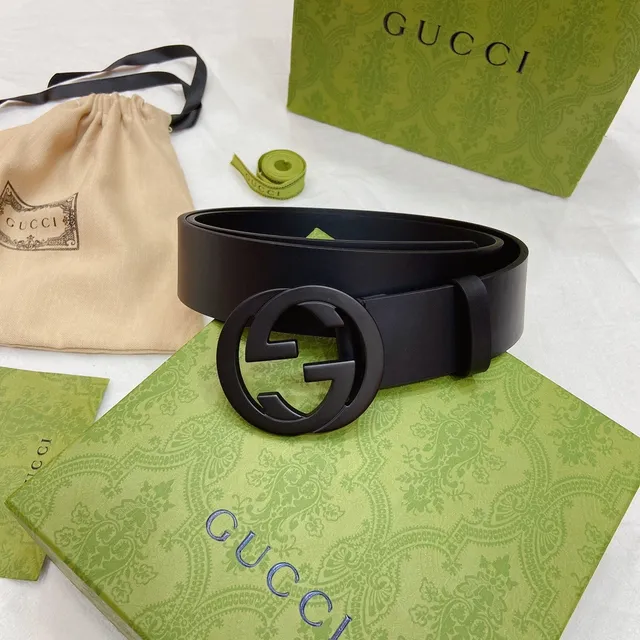 Gucci Ophidia GG Black Leather Belt 5