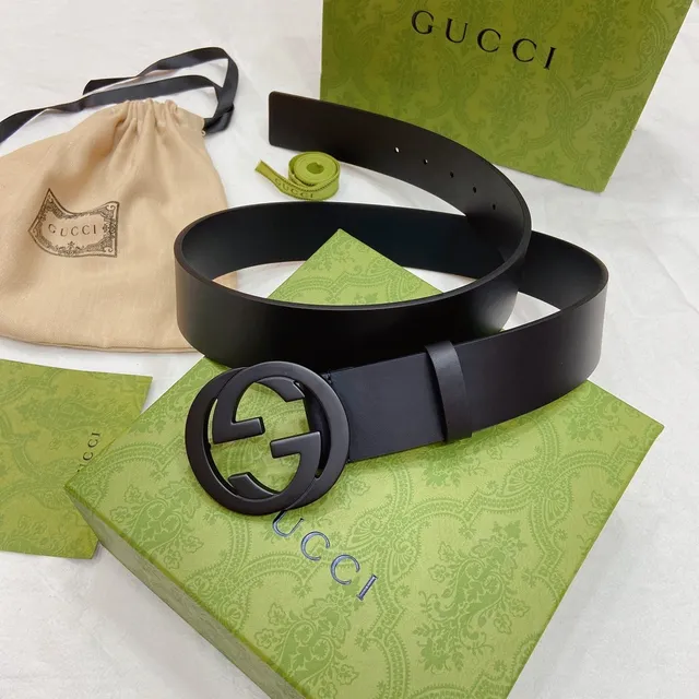Gucci Ophidia GG Black Leather Belt 9