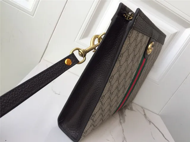 Gucci Ophidia GG Monogram Web Stripe Envelope Clutch 7