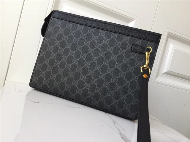 Gucci Ophidia GG Monogram Web Stripe Envelope Clutch 17