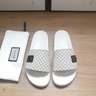 Gucci Ophidia Monogram Print Slippers