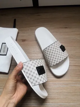 Gucci Ophidia Monogram Print Slippers 5