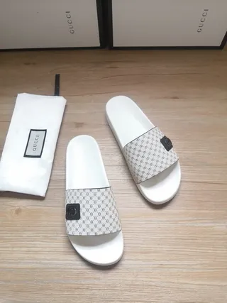 Gucci Ophidia Monogram Print Slippers 6
