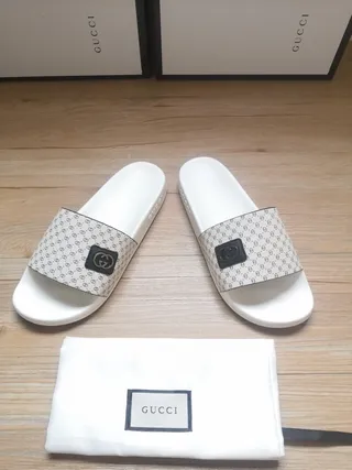 Gucci Ophidia Monogram Print Slippers 7