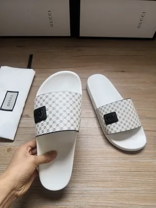 Gucci Ophidia Monogram Print Slippers 9