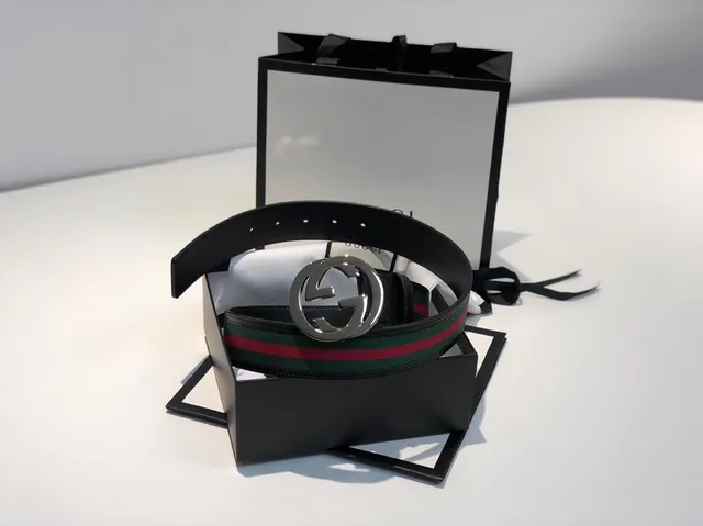 Gucci Ophidia Web Stripe Interlocking G Leather Belt 6