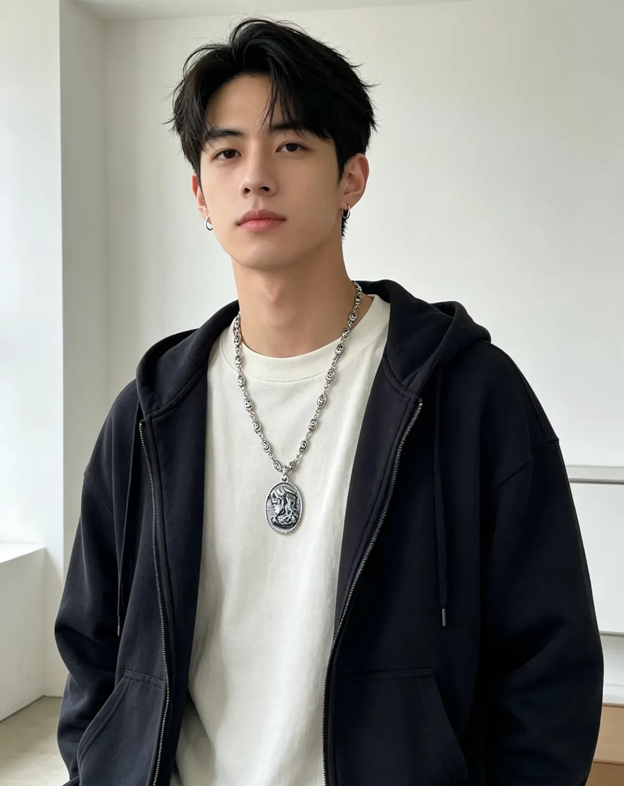 Gucci Ornate Linked Chain Relief Medallion Necklace 8