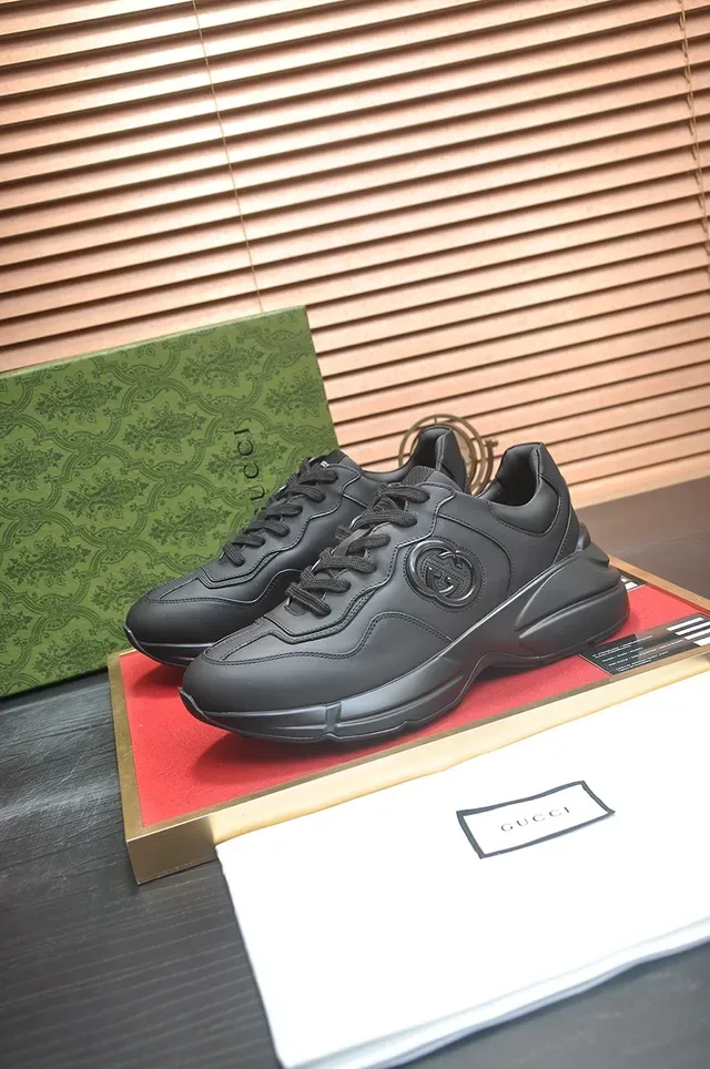 Gucci Rhyton Chaussures Lifestyle Noir Monochrome 2
