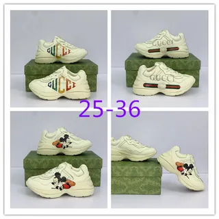 Gucci Rhyton Embroidered Mickey Mouse Chunky Sneakers 3