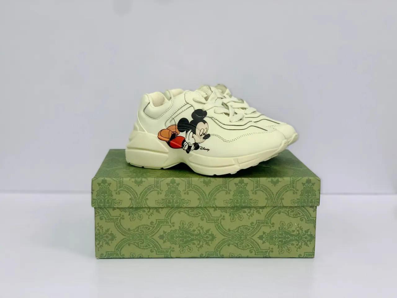 Gucci Rhyton Embroidered Mickey Mouse Chunky Sneakers 7