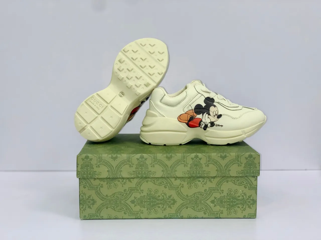 Gucci Rhyton Embroidered Mickey Mouse Chunky Sneakers 10