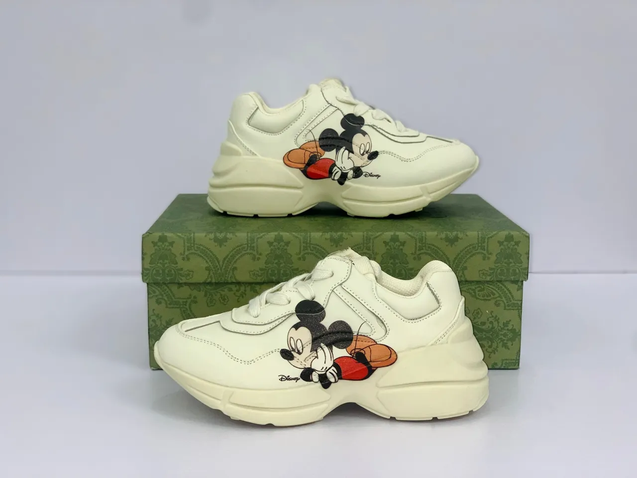 Gucci Rhyton Embroidered Mickey Mouse Chunky Sneakers 11