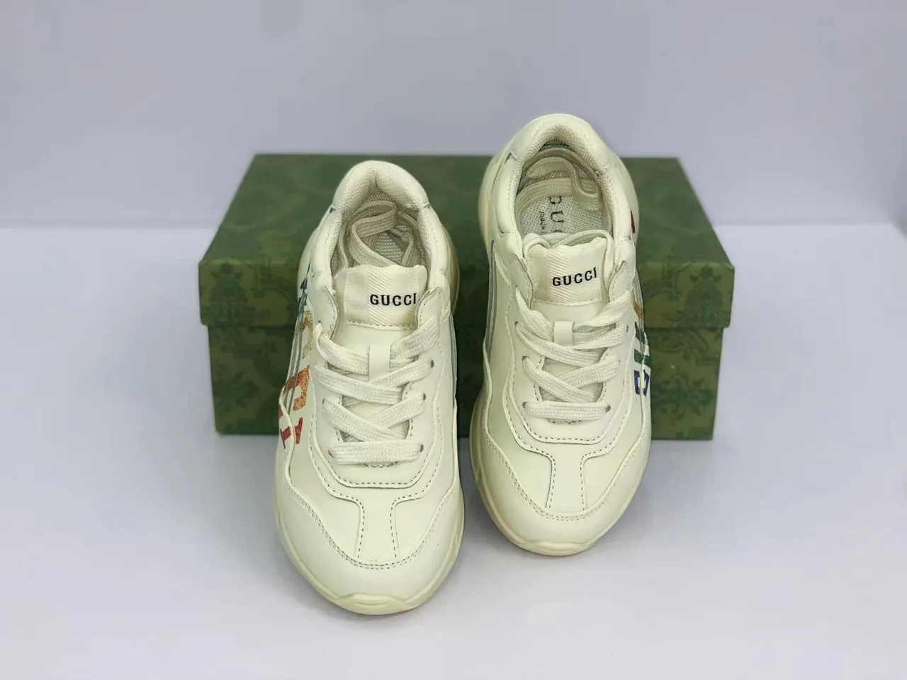 Gucci Rhyton Embroidered Mickey Mouse Chunky Sneakers 22