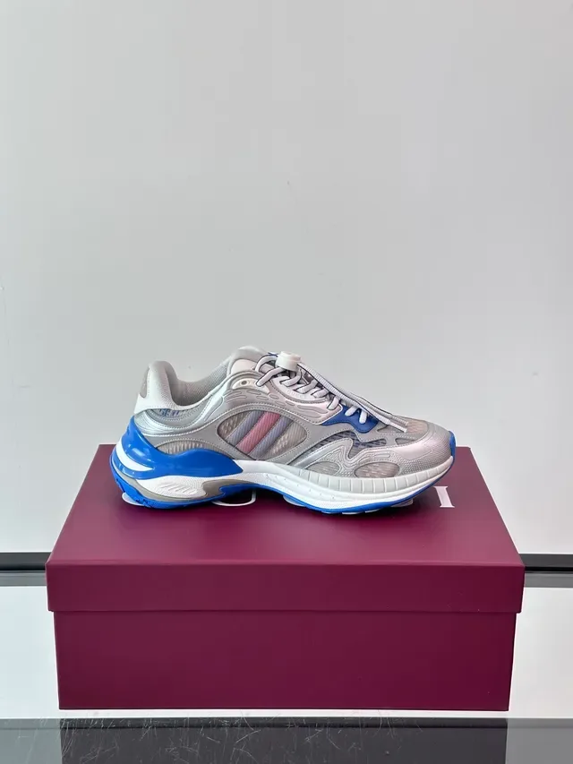 Gucci Rhyton Silver Gray Blue Chunky Sneakers 3