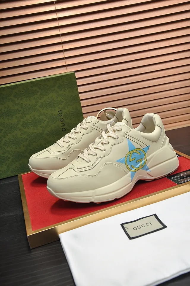 Gucci Rhyton Star GG Cream Lifestyle Sneakers 4