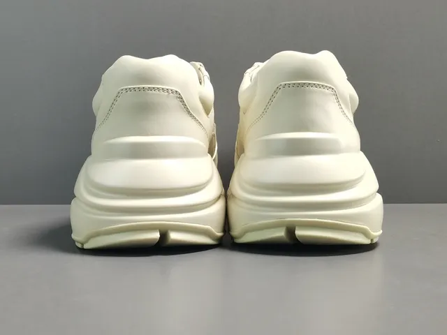 Gucci Rhyton Tiger White Leather Chunky Sneakers 16