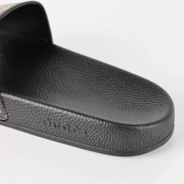 Gucci Screener نعال كانفاس مطبوعة زهور 4
