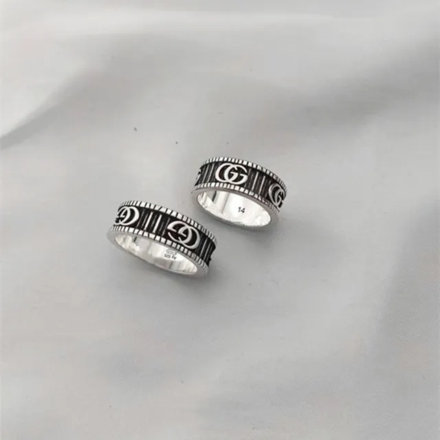 Gucci Screener Interlocking GG Wide Band Ring 4