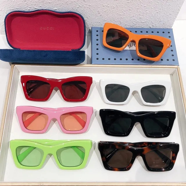 Gucci Screener Lime Green Rectangular Optical Glasses 2