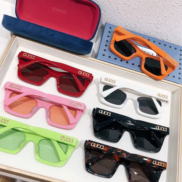 Gucci Screener Lime Green Rectangular Optical Glasses 3