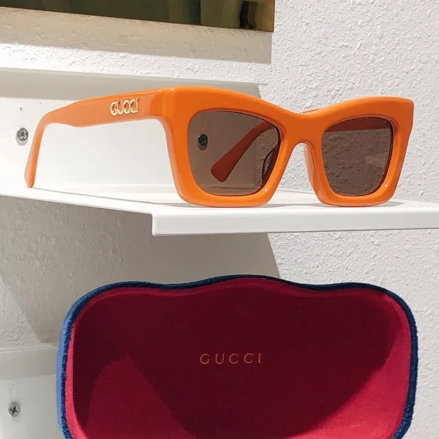 Gucci Screener Lime Green Rectangular Optical Glasses 6