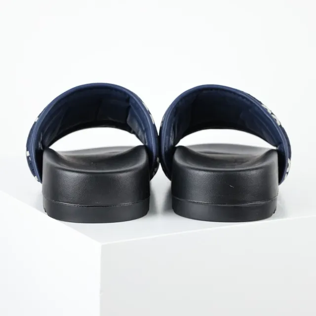 Gucci Screener Navy GG Monogram Slippers 8