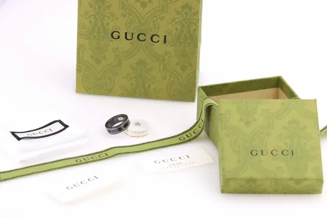 Gucci Screener Rotating Band Interlocking G Ceramic Ring 3