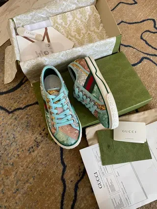 Gucci Screener Sequined Multicolor Lifestyle Sneakers 1