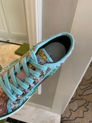 Gucci Screener Sequined Multicolor Lifestyle Sneakers 2