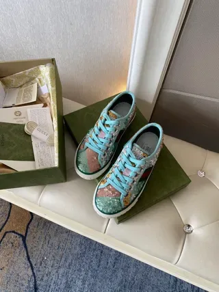 Gucci Screener Sequined Multicolor Lifestyle Sneakers 6