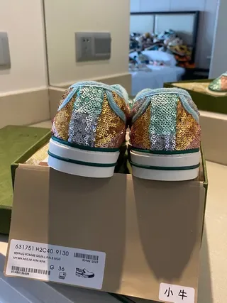 Gucci Screener Sequined Multicolor Lifestyle Sneakers 8