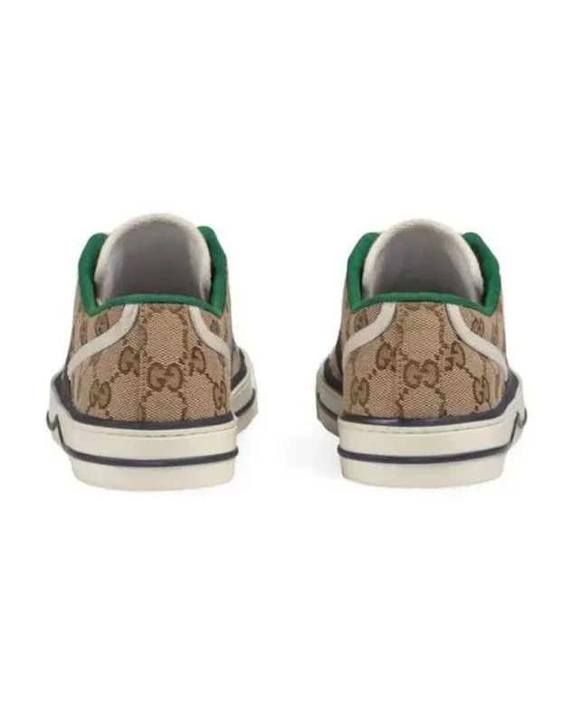Gucci Tennis 1977 Beige GG Supreme Canvas Web Stripe Lifestyle Sneakers 5