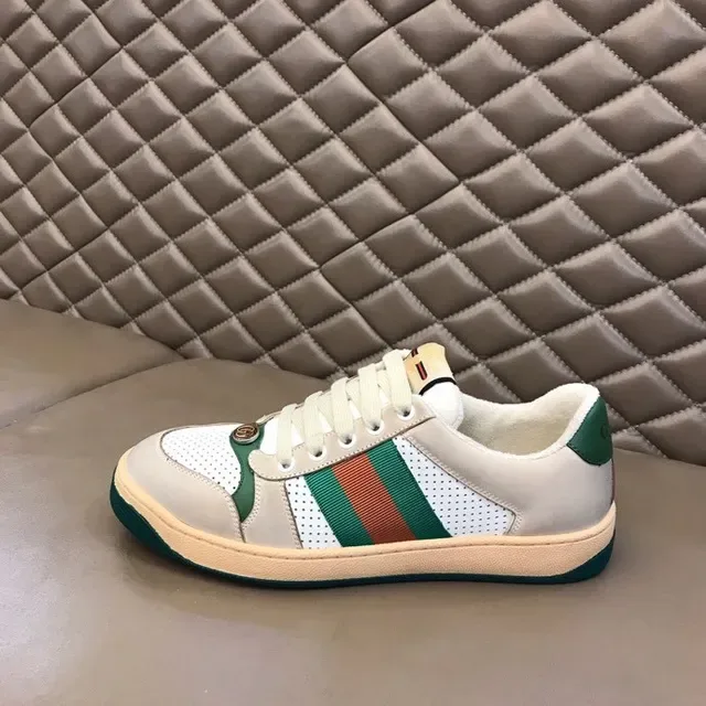 Gucci Tennis 1977 Beige Green Orange Web Stripe Lifestyle Sneakers 5