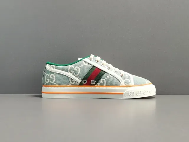Gucci Tennis 1977 GG Monogram Canvas Web Stripe Tênis Lifestyle 15