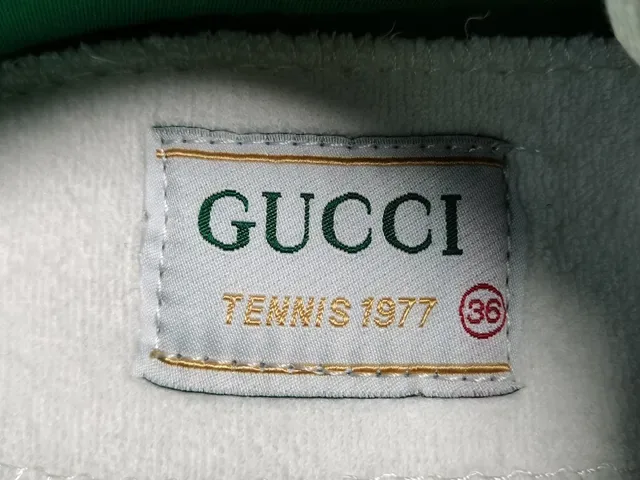 Gucci Tennis 1977 GG Monogram Canvas Web Stripe Tênis Lifestyle 17