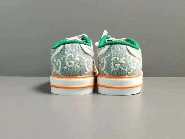 Gucci Tennis 1977 GG Monogram Canvas Web Stripe Tênis Lifestyle 18