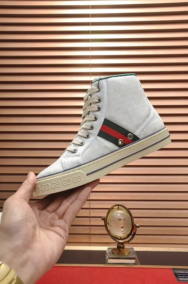 Gucci Tennis 1977 Monogram Toile Hautes Style de Vie Sneakers 6