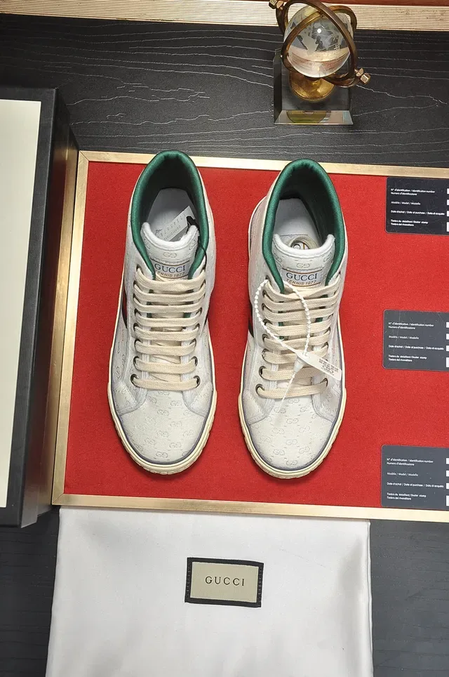 Gucci Tennis 1977 Monogram Toile Hautes Style de Vie Sneakers 9