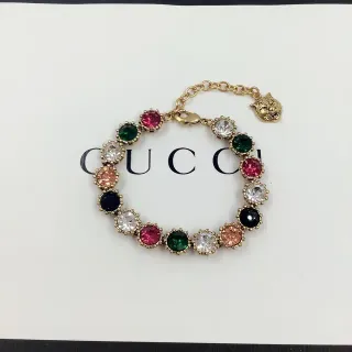 Gucci Tiger Multicolor Crystal Station Bracelet