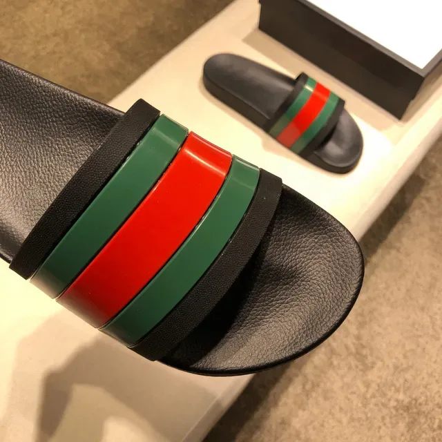Gucci Web Stripe Slide Slippers 4